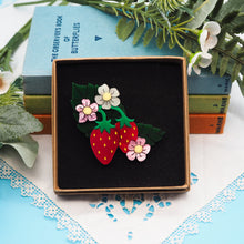 Load image into Gallery viewer, Strawberry Plant Acrylic Brooch