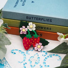 Load image into Gallery viewer, Strawberry Plant Acrylic Brooch