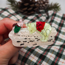 Load image into Gallery viewer, Pooh and Piglet's Snowy Adventure Brooch