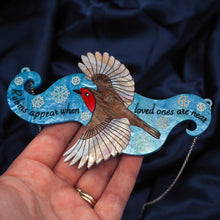 Load image into Gallery viewer, "Robins Appear When Loved Ones Are Near" Statement Necklace