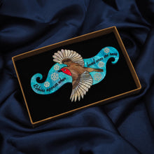 Load image into Gallery viewer, "Robins Appear When Loved Ones Are Near" Brooch