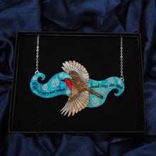 Load image into Gallery viewer, "Robins Appear When Loved Ones Are Near" Statement Necklace