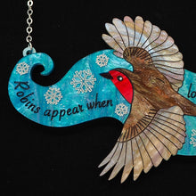 Load image into Gallery viewer, "Robins Appear When Loved Ones Are Near" Statement Necklace