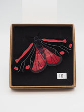 Load image into Gallery viewer, Item 18 - Imperfect Cinnabar Moth Acrylic Brooch