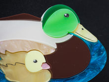 Load image into Gallery viewer, Item 11 - Imperfect Ducks Brooch – Duck and Duckling