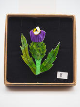 Load image into Gallery viewer, Item 9 - Imperfect Thistle Acrylic Brooch