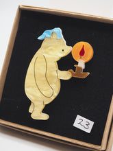 Load image into Gallery viewer, Item 23- Imperfect Bedtime Pooh Bear Brooch