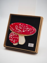 Load image into Gallery viewer, Item 21 - Imperfect Toadstool Acrylic Brooch