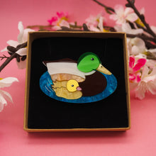 Load image into Gallery viewer, Duck & Duckling Brooch