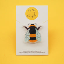 Load image into Gallery viewer, Bumblebee Acrylic Pin Badge