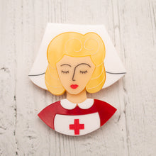 Load image into Gallery viewer, Blonde Hair Nurse Grace Brooch