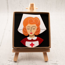 Load image into Gallery viewer, Orange Hair Nurse Grace Brooch
