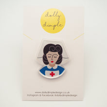 Load image into Gallery viewer, Nurse Acrylic Pin Badge - Donation of £1 per pin is made to Macmillan Cancer Support