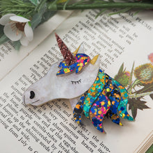 Load image into Gallery viewer, Unicorn Acrylic Brooch
