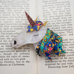 Unicorn Acrylic Brooch