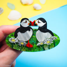 Load image into Gallery viewer, Puffins Brooch
