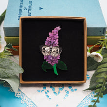 Load image into Gallery viewer, Butterfly on a Buddleia Bush Acrylic Brooch
