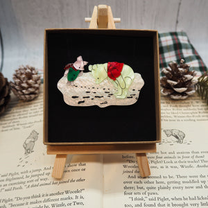 Pooh and Piglet's Snowy Adventure Brooch