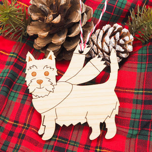 Cosy Westie Dog Christmas Decoration