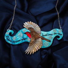 Load image into Gallery viewer, &quot;Robins Appear When Loved Ones Are Near&quot; Statement Necklace
