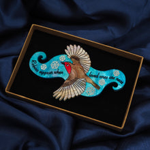 Load image into Gallery viewer, &quot;Robins Appear When Loved Ones Are Near&quot; Brooch
