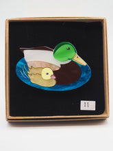 Load image into Gallery viewer, Item 11 - Imperfect Ducks Brooch – Duck and Duckling
