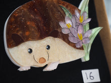 Load image into Gallery viewer, Item 16 - Imperfect Hedgehog Among the Crocuses Brooch
