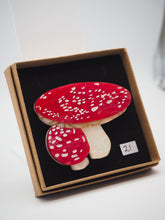 Load image into Gallery viewer, Item 21 - Imperfect Toadstool Acrylic Brooch
