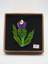 Load image into Gallery viewer, Item 25 - Imperfect Thistle Acrylic Brooch

