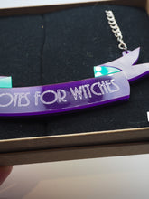 Load image into Gallery viewer, Item 27 - Imperfect 'Votes for Witches' Banner Necklace
