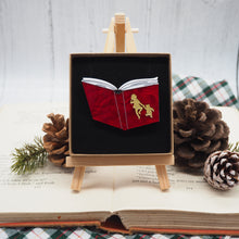 Load image into Gallery viewer, Winnie the Pooh Red Book Brooch
