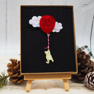 Winnie the Pooh in the Clouds Brooch