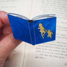 Load image into Gallery viewer, Winnie the Pooh Blue Book Brooch
