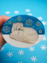 Load image into Gallery viewer, Arctic Fox Acrylic Brooch

