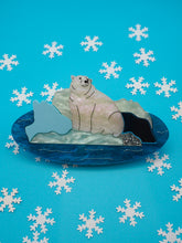 Load image into Gallery viewer, Polar Bear Acrylic Brooch
