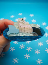 Load image into Gallery viewer, Polar Bear Acrylic Brooch
