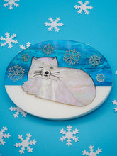 Load image into Gallery viewer, Arctic Fox Acrylic Brooch
