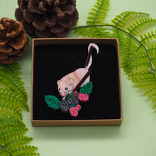 Load image into Gallery viewer, Harvest Mouse Acrylic Brooch
