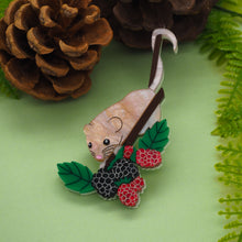 Load image into Gallery viewer, Harvest Mouse Acrylic Brooch
