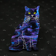 Load image into Gallery viewer, Violet Marble Cat Brooch

