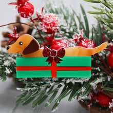 Load image into Gallery viewer, Sausage Dog Gift Acrylic Brooch
