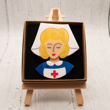 Load image into Gallery viewer, Blonde Hair Nurse Grace Brooch

