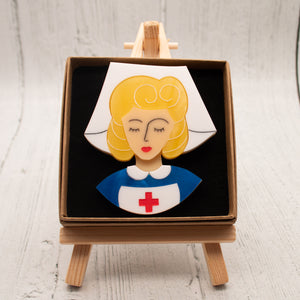 Blonde Hair Nurse Grace Brooch