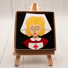 Load image into Gallery viewer, Blonde Hair Nurse Grace Brooch
