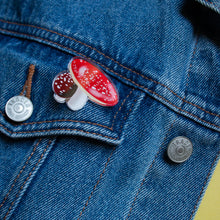 Load image into Gallery viewer, Toadstool Acrylic Pin Badge
