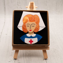 Load image into Gallery viewer, Orange Hair Nurse Grace Brooch
