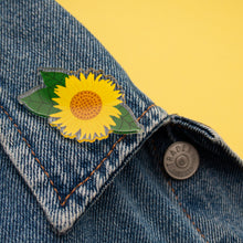 Load image into Gallery viewer, Sunflower Acrylic Pin Badge
