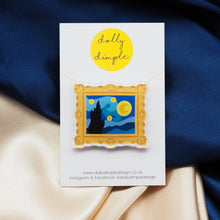 Load image into Gallery viewer, &#39;The Starry Night&#39; Acrylic Pin Badge
