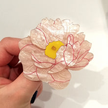 Load image into Gallery viewer, Pink Peony Acrylic Brooch

