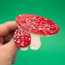 Load image into Gallery viewer, Toadstool Acrylic Brooch
